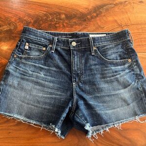 AG denim shorts. The Hailey cut off ex-boyfriend short size 28